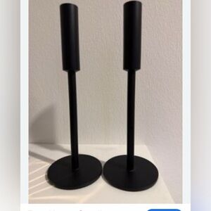 Sleek Black Candle Holders 2